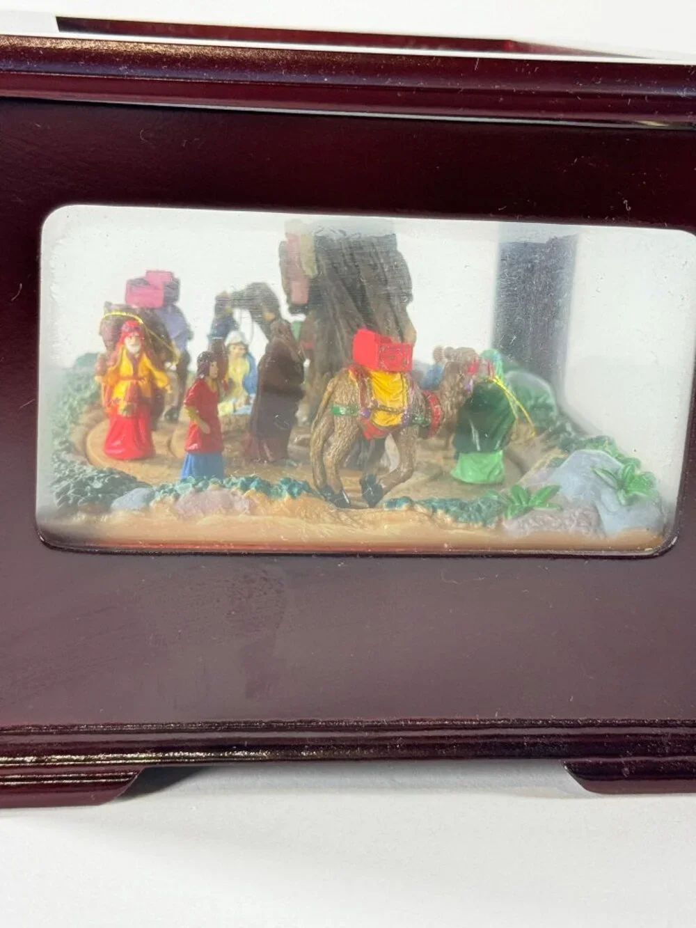 Mr. Christmas Away in the Manger Animated Musical Nativity Scene Working